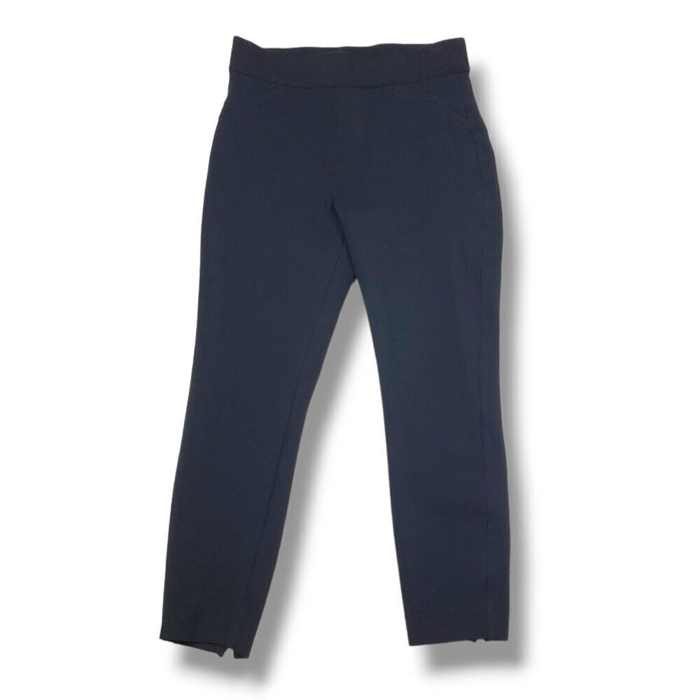 Spanx‎ Back Seam Skinny Perfect Pant Womens Medium Black High Rise Black Ponte